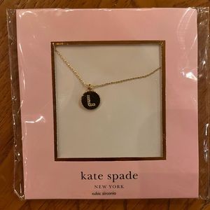 Kate spade gold monogram necklace - NWT - letter L